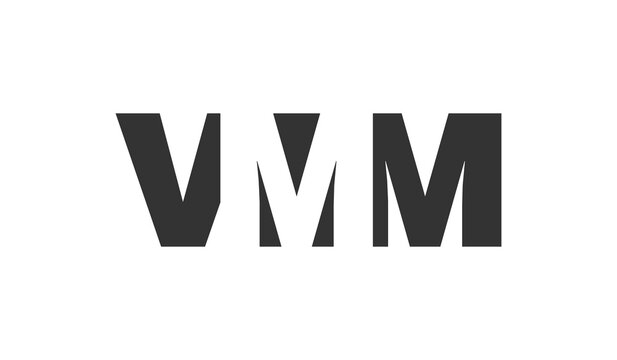 VMM logo design. Initial letter V M M bold font style for tech startups, consulting, corporate branding. Creative company name, headlines typography identity, trendy logotype.
