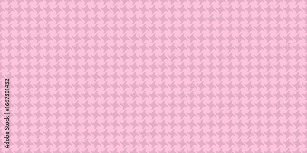Poster elegant pink houndstooth pattern, perfect for backgrounds, textiles, or fashion designs. subtle text