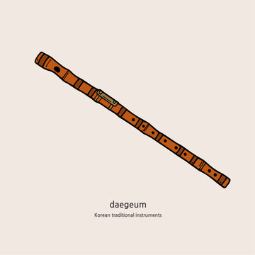 Korean traditional musical instrument Daegeum