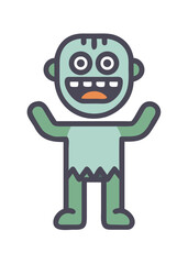 Friendly Zombie with Open Arms