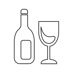 Wine Bottle And Glass