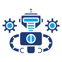 Automation Flat Blue Icon