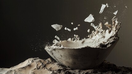 Flour explosion lifestyle food design composition inspiration natural rustic stylish culinary artistic dynamic bold creative dramatic powerful minimal
