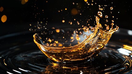 Splash golden lifestyle design composition inspiration dynamic modern stylish decorative bold artistic dramatic vibrant creative aesthetic minimal clean