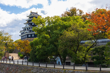 日本の風景・秋　日本100名城　岡山城