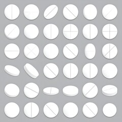 Assorted medicine pills