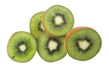 Fototapeta premium half of kiwi fruit isolated on white background