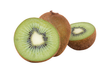kiwi fruit on white background