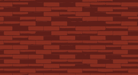 Obraz premium Seamless Brick Wall Pattern in shades of Maroon for Architecture Backgrounds