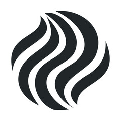 Abstract design of flowing shapes for modern projects