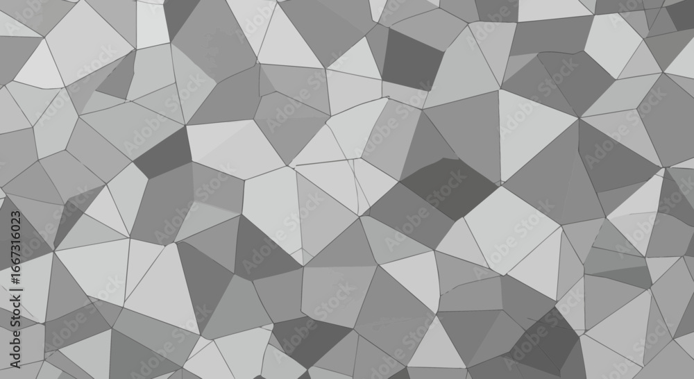 Poster monochromatic abstract geometric pattern with polygonal shapes and subtle shades