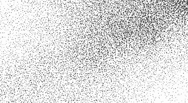 Abstract pointillism style texture background with chaotic scatter of dots