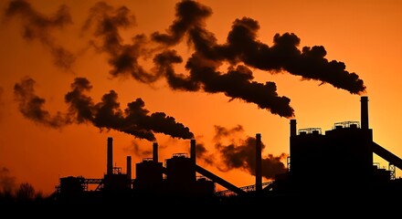 Industrial Pollution Affecting Environment.