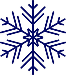 Vector snowflake design with geometric symmetry, high-resolution isolated winter ornament for digital use, printable crafts, laser cut templates, and seasonal holiday decorations