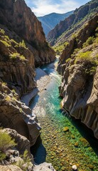 Obraz premium Fluss durch Schlucht