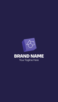 Vertical Logo Animation Template