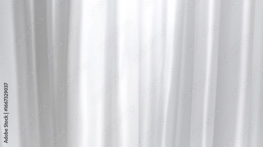 Poster elegant white fabric background with soft drapes and smooth texture featuring clean wave patterns wi