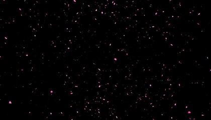 Pink sparkles on black background