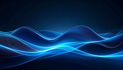 Abstract Blue Wave Background. (36)