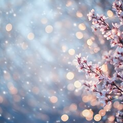 Stunning Spring Blossom Branch with Soft Bokeh Background