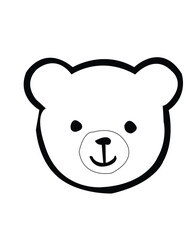 Animal cartoon bear vector baby
