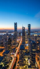 St&auml;dtische Skyline bei klarer Luft