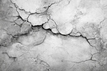 Obraz premium Neutral light grey concrete surface with fine hairline cracks and smooth texture.