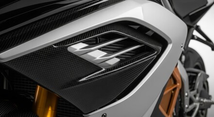 Close-up Motorcycle Bodywork Design.