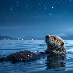 Fototapeta premium seal in water