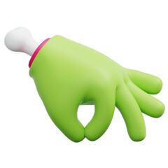 Fototapeta premium 3D Zombie Pinch Gesture Icon