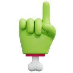 3D Zombie Attention Gesture Icon