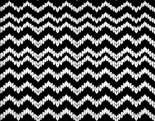 Abstract black and white chevron pattern