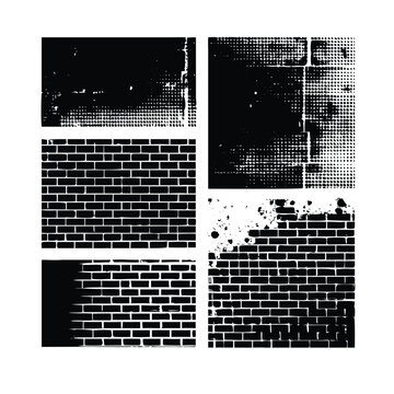 Grunge Zine Page Templates. Retro Halftone Vector Layouts for DIY Magazines