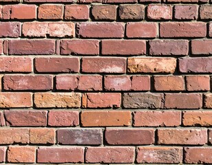 Obraz premium A close-up view of a brick wall
