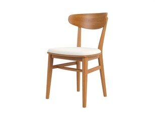 Fototapeta premium Modern wooden dining chair