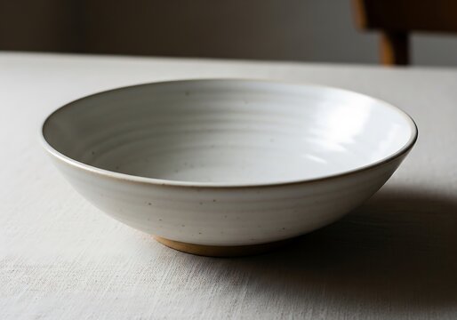 Elegantly crafted ceramic bowl on textured surface in muted tones