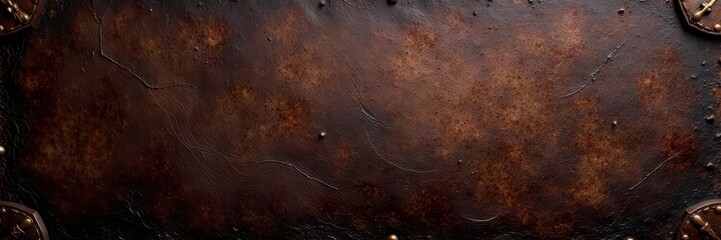 Distressed dark brown leather, grunge texture, distressed leather, dusty, dark brown