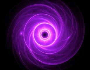 Abstract swirling purple design