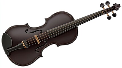 Fototapeta premium Dark violin, viewed from above.