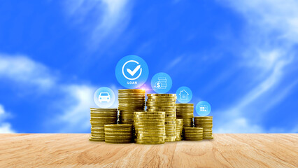 Loan, Financial loan agreement concept, investment and finance concept, fundraising, Personal Loan Assessment and Loans concept. Financial loan agreement