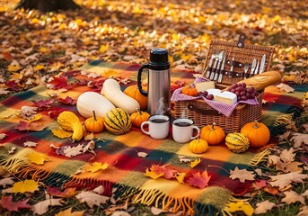 Autumn Picnic in the Park.