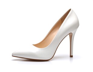 White High Heels with Studio Shot. (3)