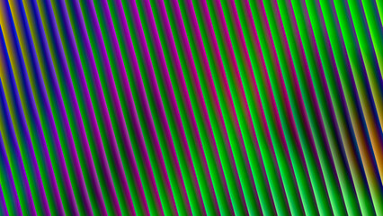 Abstract gradient vibrant background with neon stripes in vibrant yellow, purple, pink green and blue tones. Modern digital texture design, futuristic colorful wallpaper and creative projects