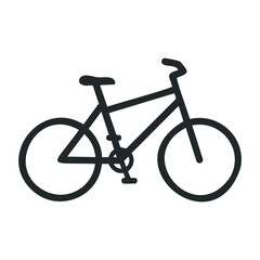 Fototapeta premium Cycling adventure urban environment bicycle ride outdoor activity scenic view fitness journey. Vector outline illustration