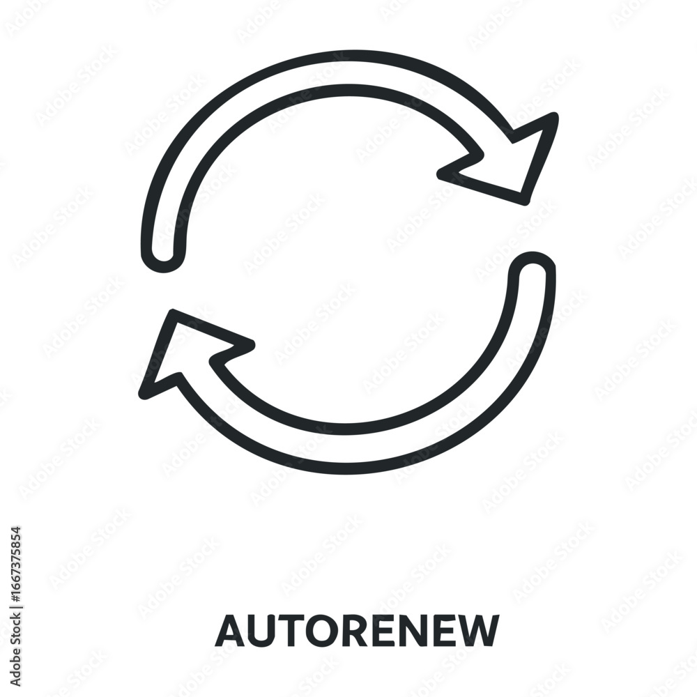 Poster renewal process icon digital design graphic art minimalist style top view conceptual visuals for mod