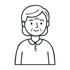 Obraz premium Community engagement workshop for seniors local community center event documentation indoor setting participant perspective. Vector outline illustration