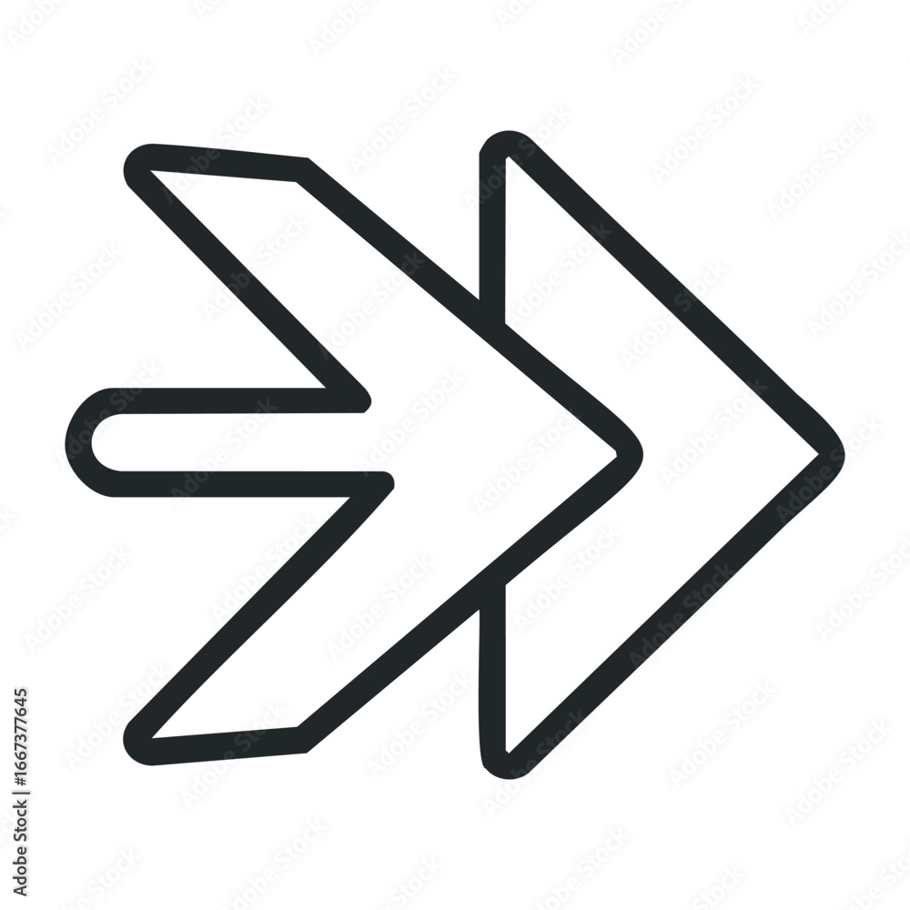 Poster dynamic arrow design graphic representation digital environment minimalist viewpoint modern concept.