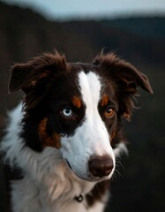 Fototapeta premium Portrait of a dog with striking eyes