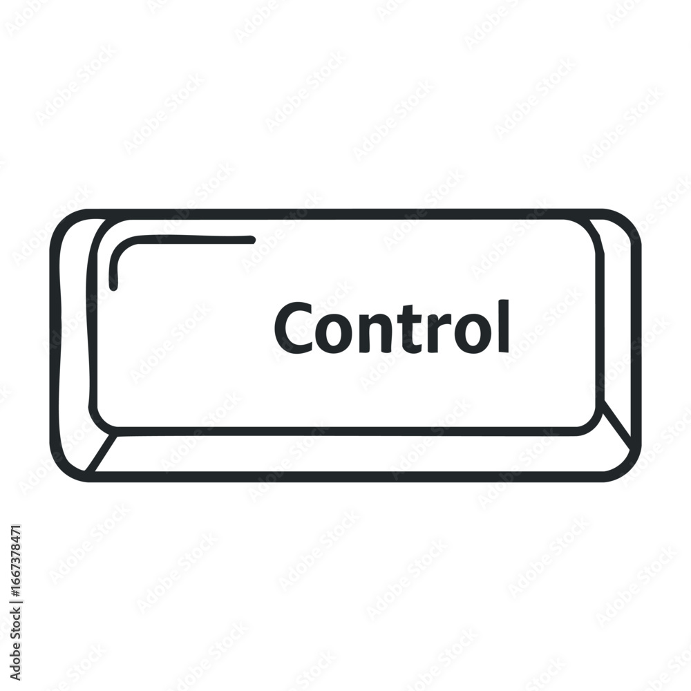 Aufkleber control button action in digital interface user experience graphic design modern technology top view