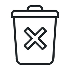 Obraz premium Waste management practices urban settings infographic educational digital sustainability awareness. Vector outline illustration